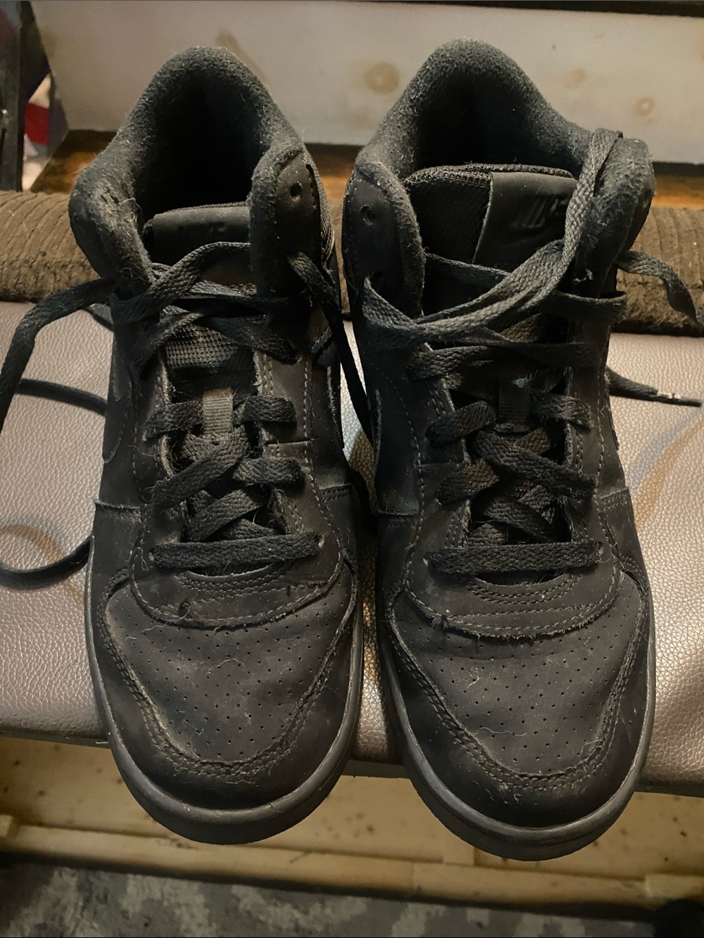 Nike Kids Black High-Top Sneakers